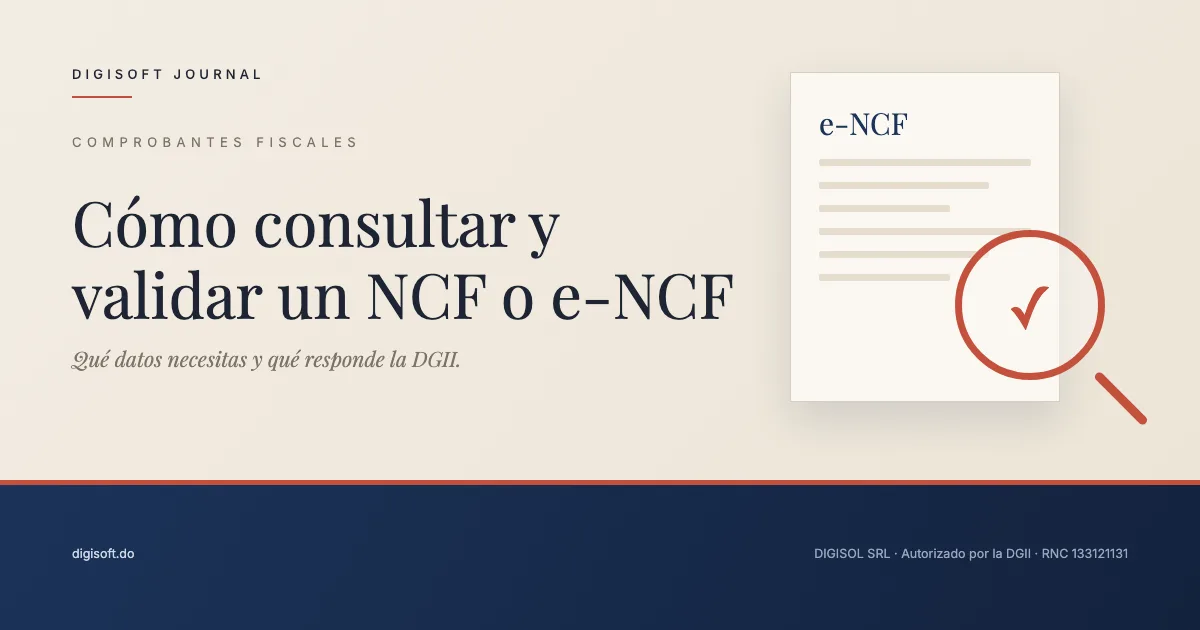 Consulta de NCF y e-NCF en el portal de la DGII